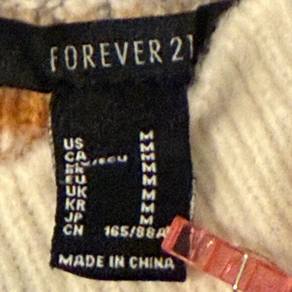 Womens Fair Isle Knit Sweater M Multicolor Forever 21 - Picture 2 of 10